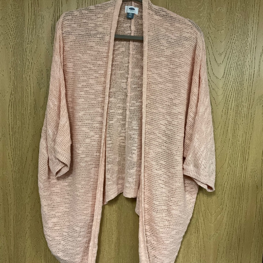 Old Navy Light Peach Knit Poncho